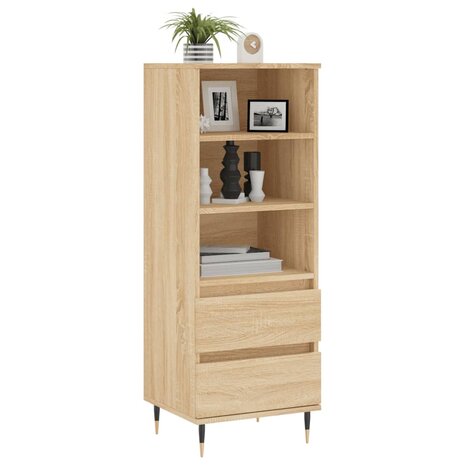 Hoge kast 40x36x110 cm bewerkt hout sonoma eiken 3