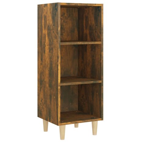 Dressoir 34,5x32,5x90 cm bewerkt hout gerookt eikenkleurig 2