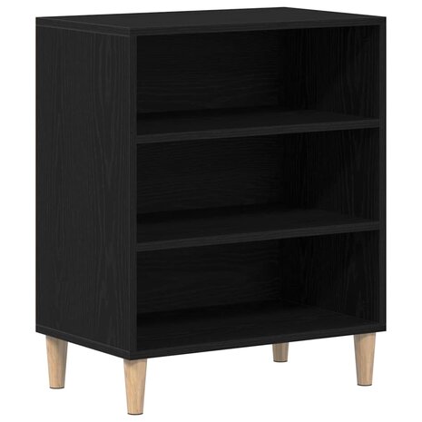 Dressoir Zwart eiken 57 x 35 x 70 cm Bewerkt hout 2