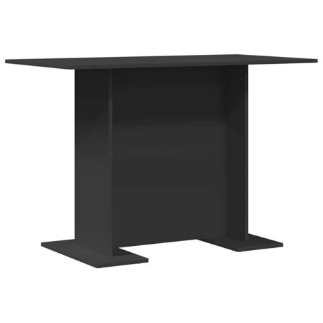 Eettafel Zwart 110 x 60 x 75 cm Bewerkt hout 2