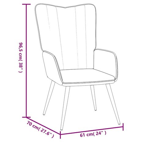 Relaxstoel fluweel zwart 8