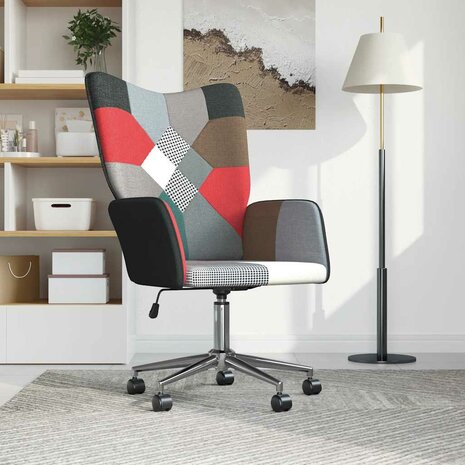 Relaxstoel patchwork stof 2