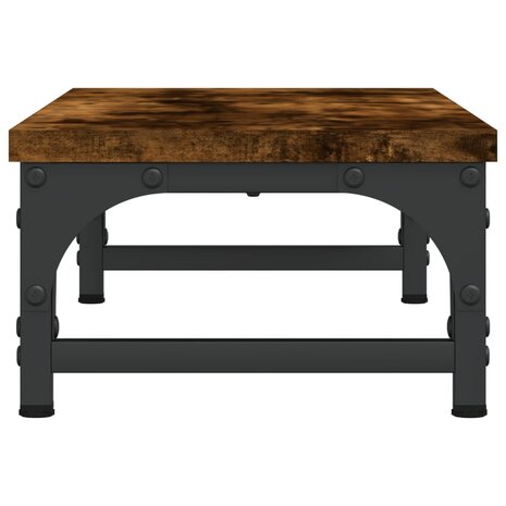 Monitorstandaard 55x23x14 cm bewerkt hout gerookt eikenkleurig 5