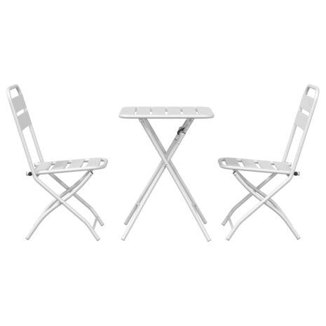 Bistroset 3 pcs Wit Staal 7