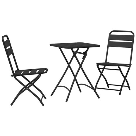 Bistroset 3 pcs Antraciet Staal 2
