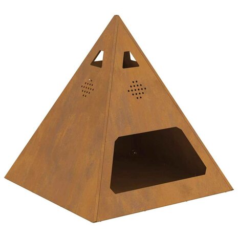 Vuurkorf Bruin 50 x 50 x 51 cm Cortenstaal 2