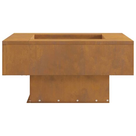 Vuurkorf Bruin 60 x 60 x 30 cm Cortenstaal 6
