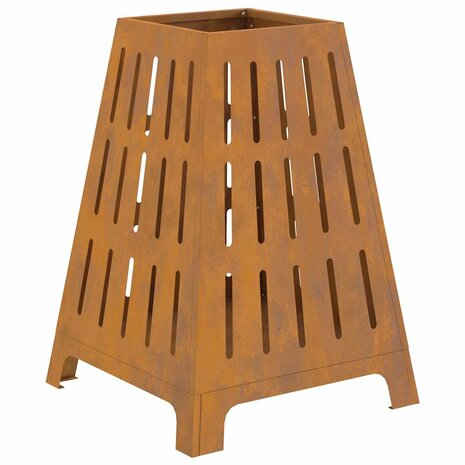 Vuurkorf Bruin 50 x 50 x 70 cm Cortenstaal 2