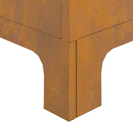 Vuurkorf Bruin 50 x 50 x 70 cm Cortenstaal 9