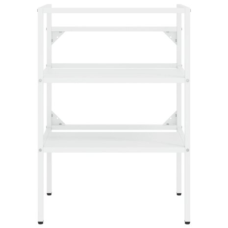 Wastafelframe met inbouwwastafel ijzer wit 4