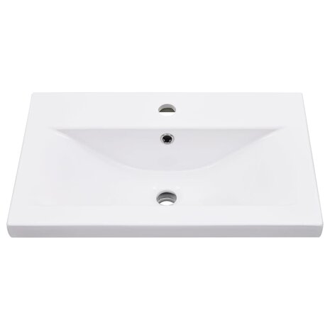 Wastafelframe met inbouwwastafel ijzer wit 6