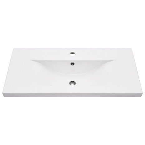 Wastafelframe met inbouwwastafel ijzer wit 6