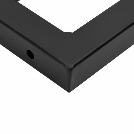 Badkamer wandschap staal en massief acaciahout 9