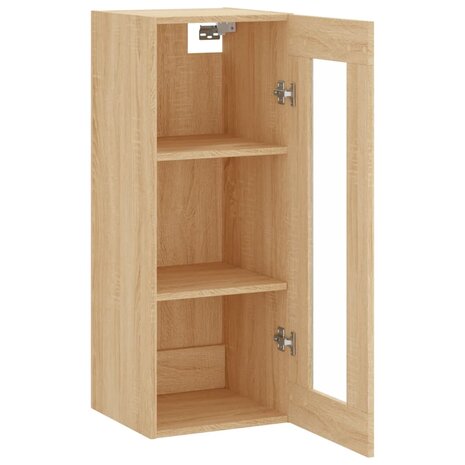 Wandkast 34,5x34x90 cm sonoma eikenkleurig 7