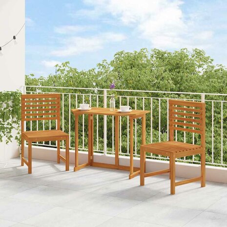 Tuinstoel 2 pcs Bruin 50 x 50 x 91cm Massief acaciahout 3