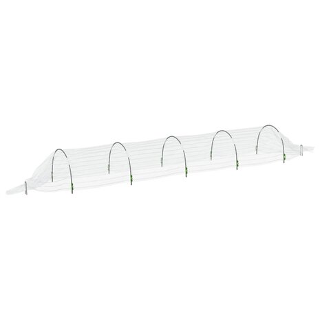 Kweektunnels 2 st 1,5x5 m glasvezel en polypropeen 4