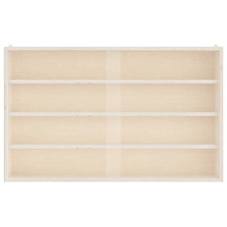 Houten vitrinekast met deuren 60x8,5x37cm 5