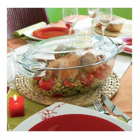 Ovenschaal Pyrex 1040712 Wit Transparant Gehard glas 6 L 4,5 g 4,5 L 2