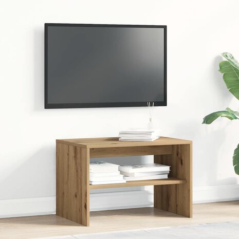 Tv-meubel 60x40x40 cm bewerkt hout artisanaal eikenkleur 3