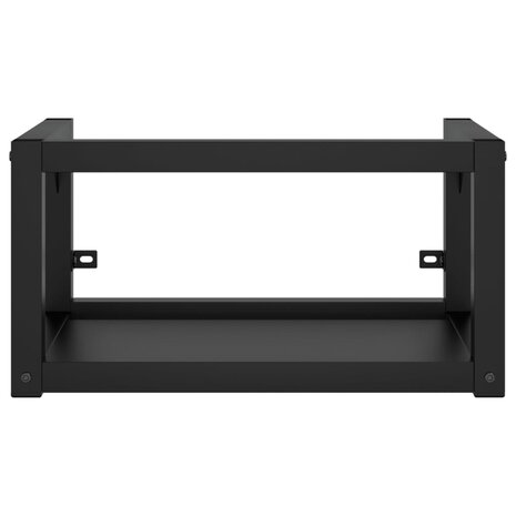 Wastafelframe met inbouwwastafel ijzer zwart 4