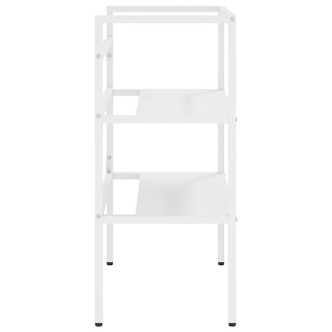 Wastafelframe 59x38x83 cm ijzer wit 4