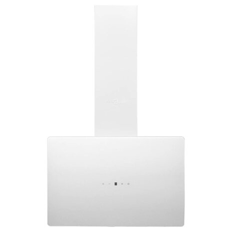 Wandafzuigkap 60 cm staal en gehard glas wit 3