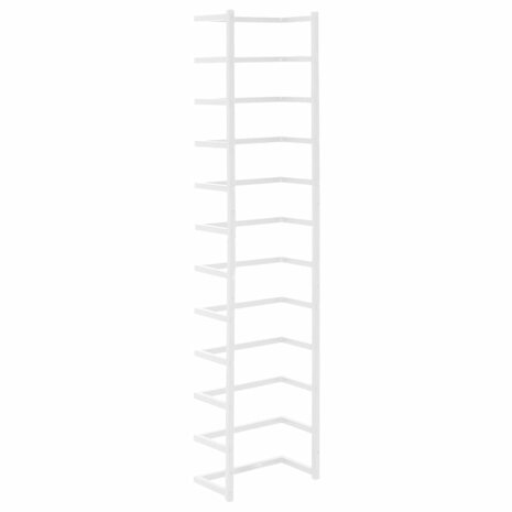Handdoekenrek 24x12x96 cm staal wit 4