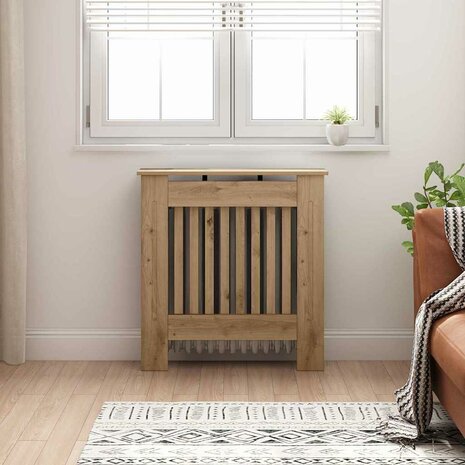 Radiatorafdekking Artisan Eiken 78 x 19 x 81,5 cm Bewerkt hout 1