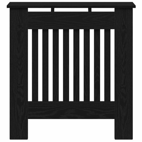 Radiatorafdekking Zwart Eiken 78 x 19 x 81,5 cm Bewerkt hout 4