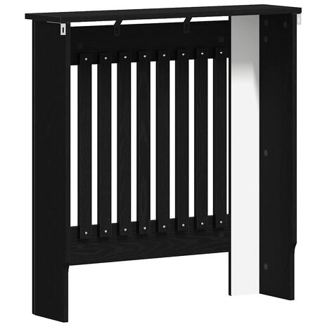 Radiatorafdekking Zwart Eiken 78 x 19 x 81,5 cm Bewerkt hout 6