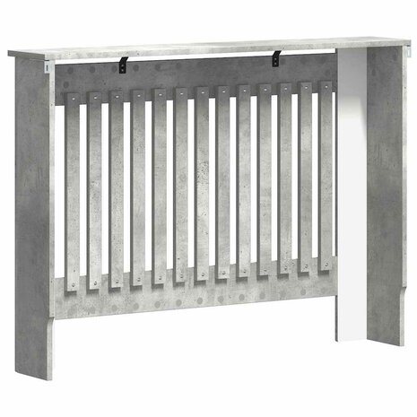 Radiatorafdekking Beton Grijs 112 x 19 x 81,5 cm Bewerkt hout 6