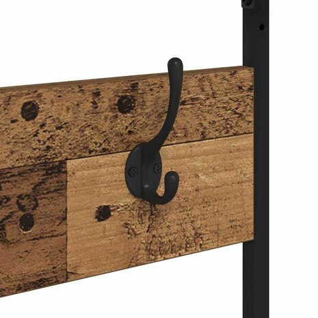 Kledingrek met plank Oud Hout 100 x 41 x 184 cm Bewerkt hout 9