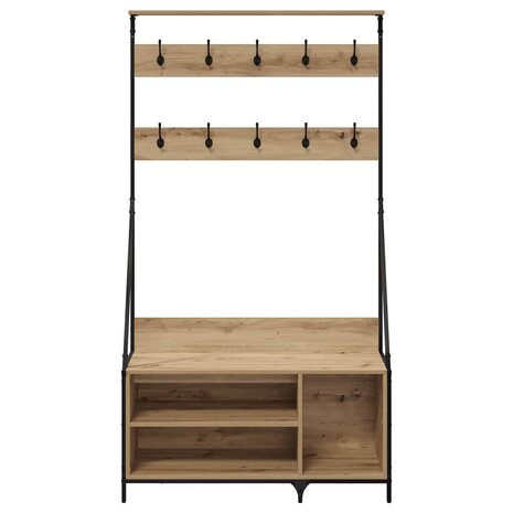 Kledingrek Artisan Eiken 100 x 41 x 184 cm Bewerkt hout 5