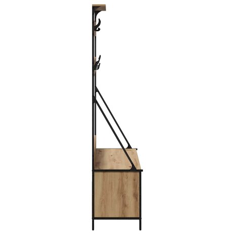 Kledingrek Artisan Eiken 100 x 41 x 184 cm Bewerkt hout 6