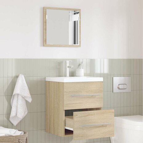 Badkamermeubelset met lade met opslag Bruin 41 x 38,5 x 48 cm 1