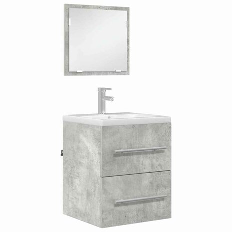 Badkamermeubelset met lade met opslag Grijs 41 x 38,5 x 48 cm 3