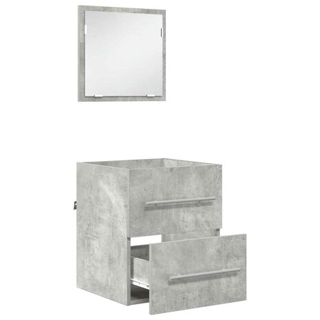 Badkamermeubelset met lade met opslag Grijs 41 x 38,5 x 48 cm 5