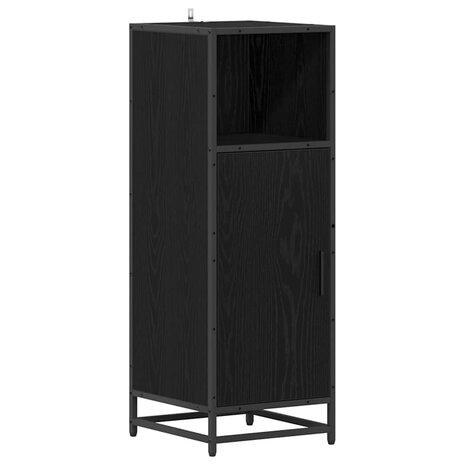 Badkamermeubelset Zwart Eiken 35 x 37,5 x 100 cm Bewerkt hout 2