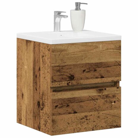 Badkamerkast Oud Hout 41 x 38,5 x 45 cm Bewerkt hout 3
