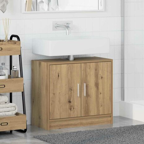 Badkamerkast Artisan Eiken 63 x 29 x 55 cm Bewerkt hout 4