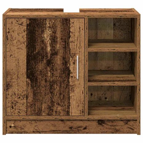 Badkamerkast met plank Oud Hout 63 x 29 x 55 cm Bewerkt hout 6
