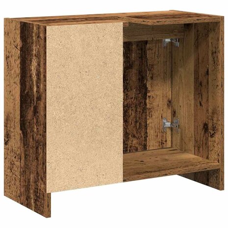 Badkamerkast met plank Oud Hout 63 x 29 x 55 cm Bewerkt hout 8
