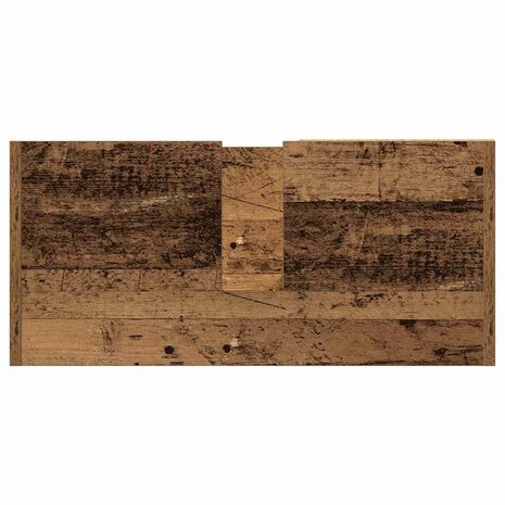 Badkamerkast met plank Oud Hout 63 x 29 x 55 cm Bewerkt hout 9