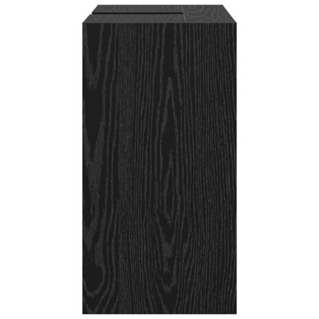 Badkamerkast met plank Zwart Eiken 63 x 29 x 55 cm Bewerkt hout 7