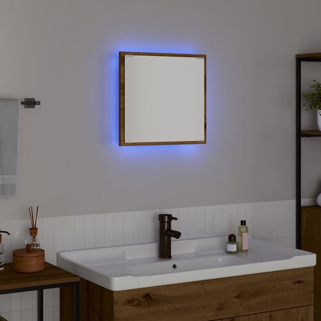 LED Badkamer Spiegel met spiegel Artisan Eiken 40 x 37 x 8.5 cm 4