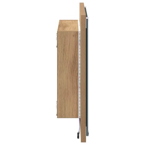 LED Badkamer Spiegel met spiegel Artisan Eiken 40 x 37 x 8.5 cm 6