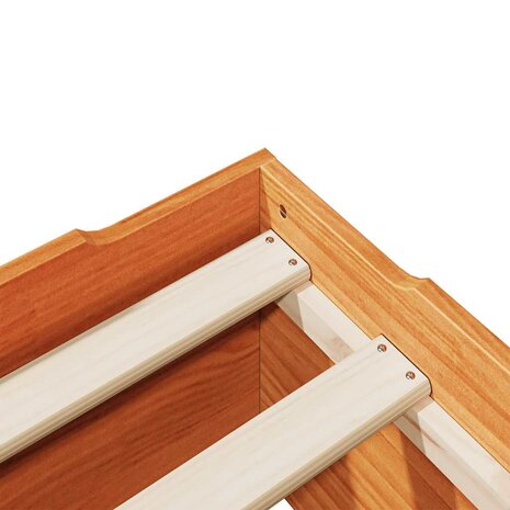 Bedframe zonder matras stapelbaar wasbruin 90x190 cm hout 9