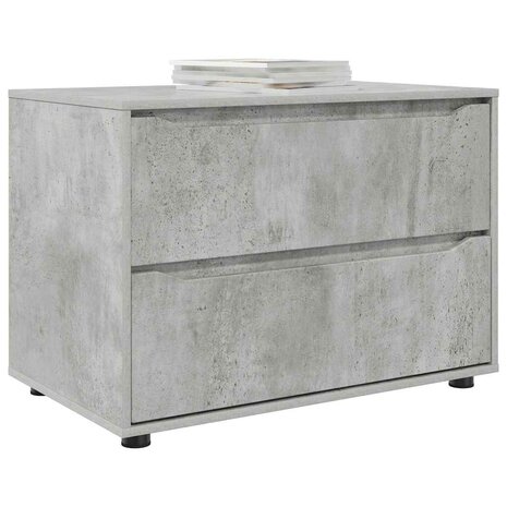Opbergkast Beton Grijs 80 x 48 x 57 cm Bewerkt hout 3