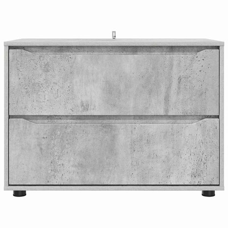 Opbergkast Beton Grijs 80 x 48 x 57 cm Bewerkt hout 8