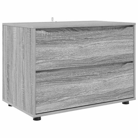 Opbergkast Grijs Sonoma 80 x 48 x 57 cm Bewerkt hout 2